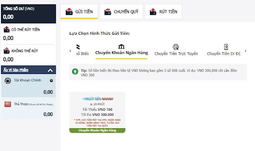 Bước 2 - Nạp tiền